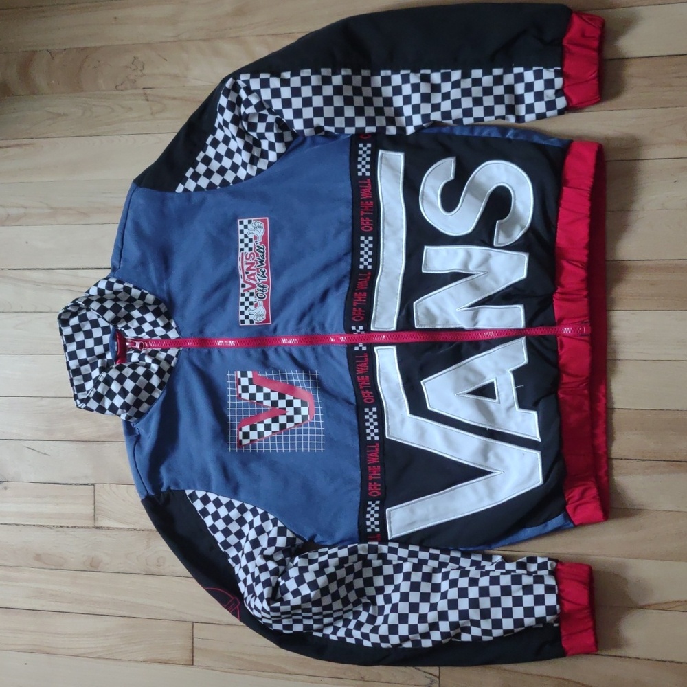Vans Blue and Black Bomber Jacket